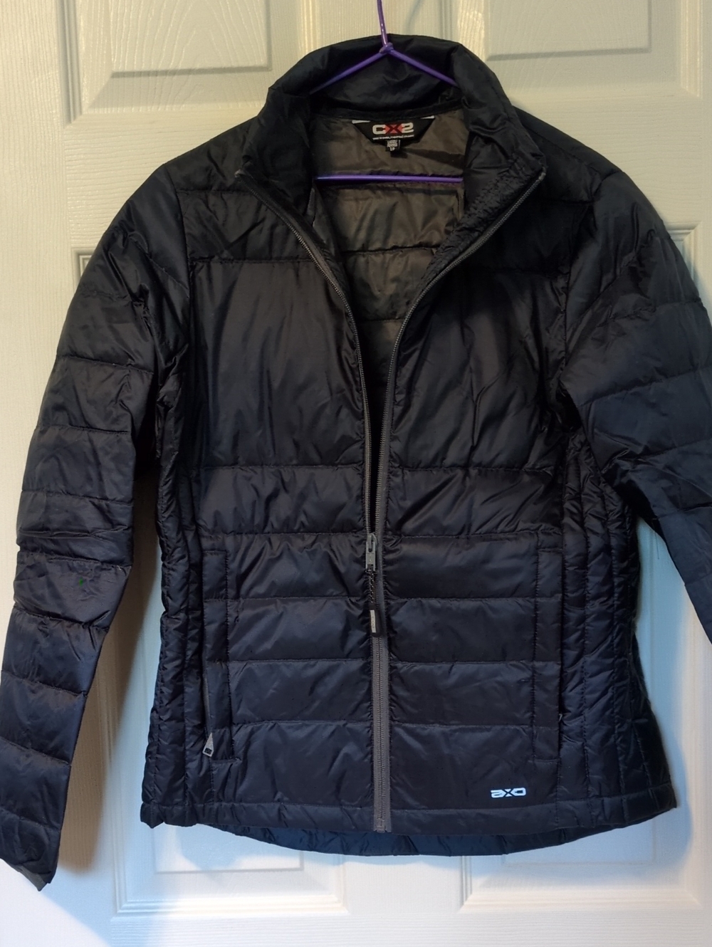 CX2 Women's Black Quilted Packable Puffer Jacket